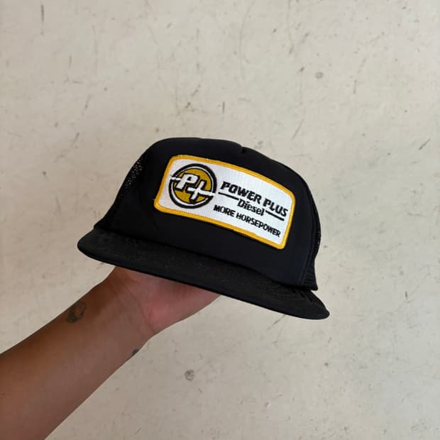 90s Canada Power Plus Diesel 빈티지 메쉬 트러커캡