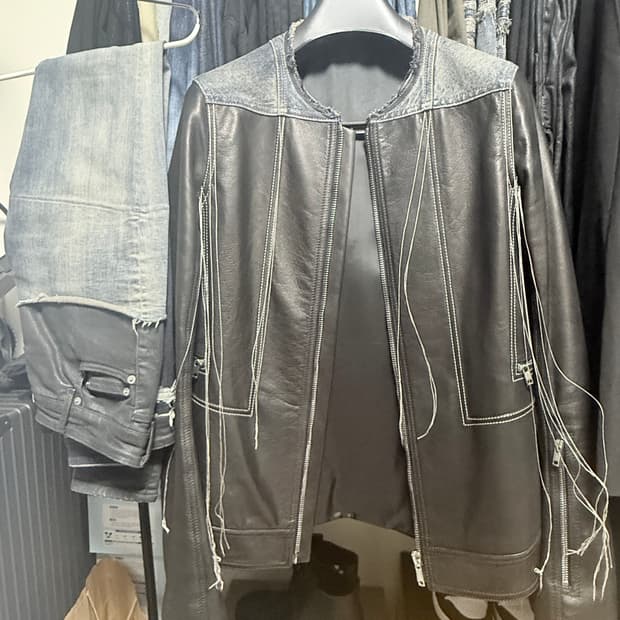 릭오웬스 바벨 허슬러 레더자켓