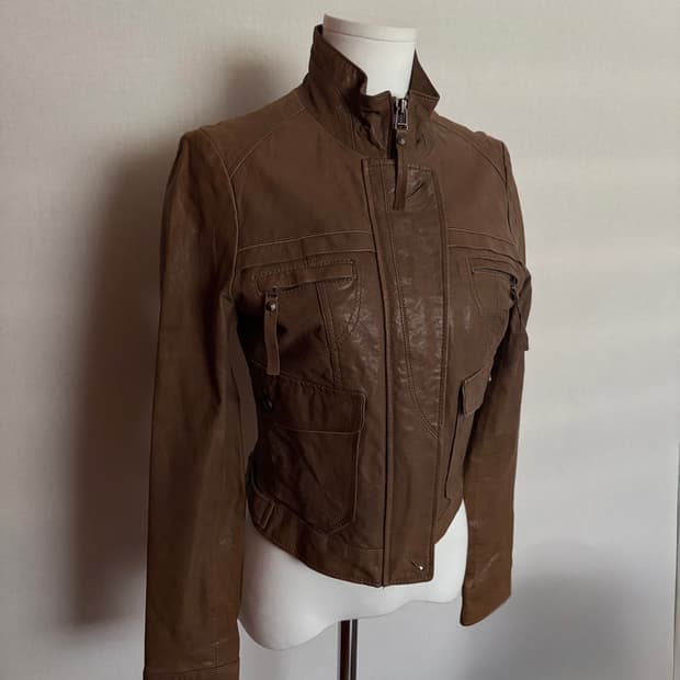 빈티지 가죽 자켓