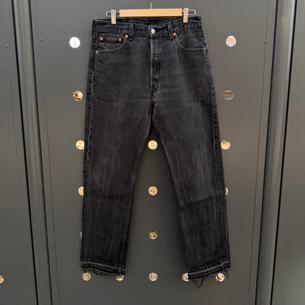 90s USA 빈티지 리바이스 501 블랙 W34 L30