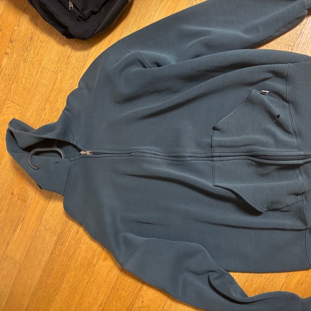 90s 러셀 made in usa 후드집업 다크 그린xxl