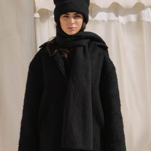 베이스레인지 25fw Ser 울 머플러/블랙