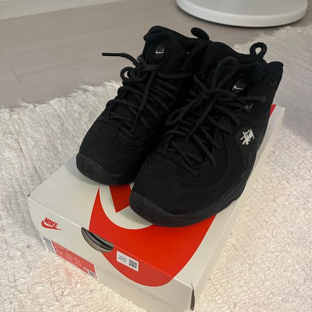 나이키 x 스투시 에어 페니 2 블랙 230