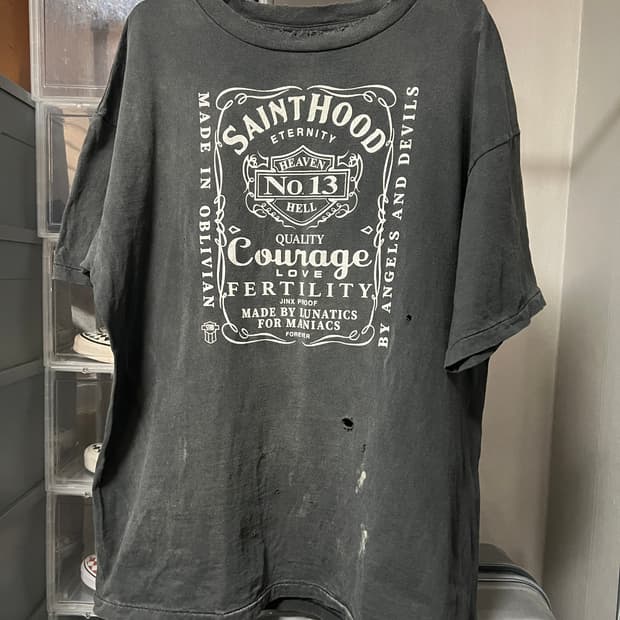 네이버후드x세인트 마이클 STHD 티셔츠