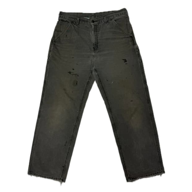99s-02s 칼하트 모스 그린 싱글니 카펜터 팬츠 32x30