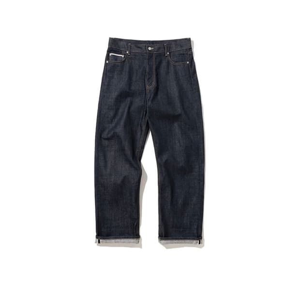 유니폼 브릿지 셀비지 데님 청바지 인디고 M