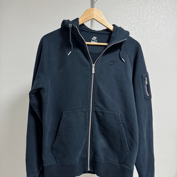 나이키 후드 집업 블랙 M