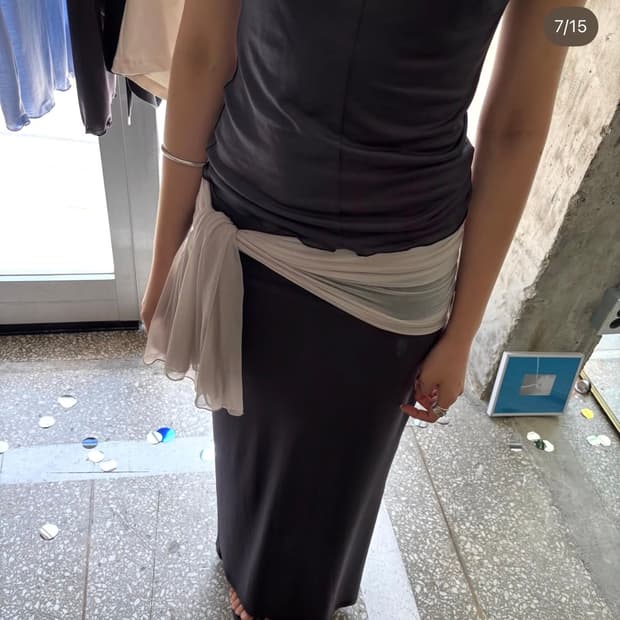 브리즈 아카이브 썸머 스트레이트 롱 스커트