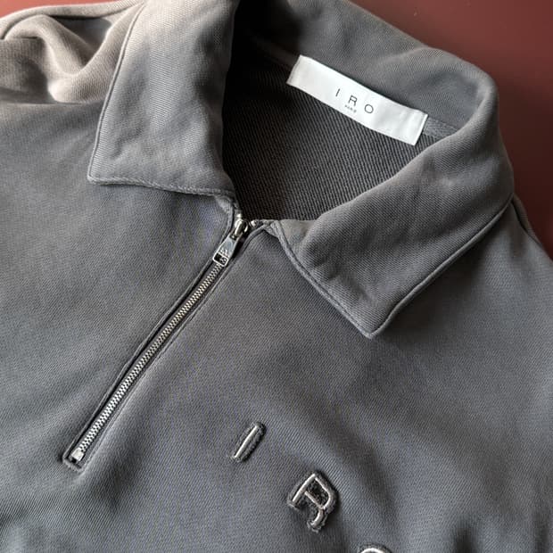 IRO 이로 워싱 하프집업