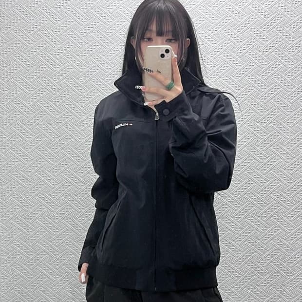 타미힐피거 모던시크 캐주얼 하이넥 바람막이 자켓 M C10718