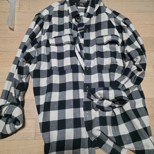 더블알엘 버팔로 체크 트윌 셔츠 XL