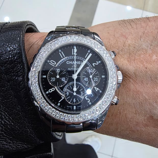 샤넬 크로노 다이아 시계 정품