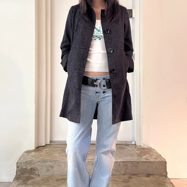 히스테릭 글래머 레오파드 코트