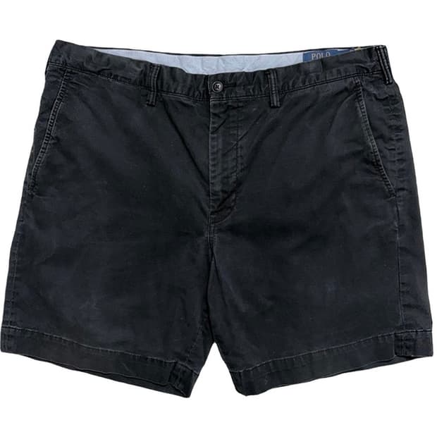 RALPH LAUREN 스트레이트 치노 하프팬츠 블랙 36