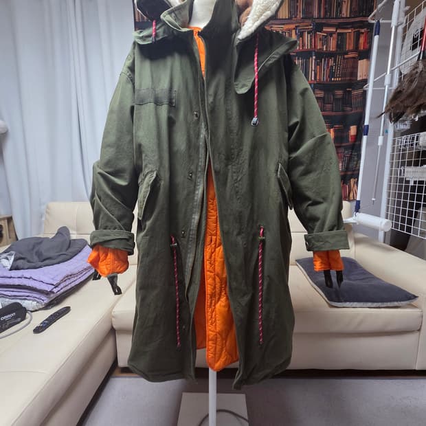 후드 내피 탈부착 야상