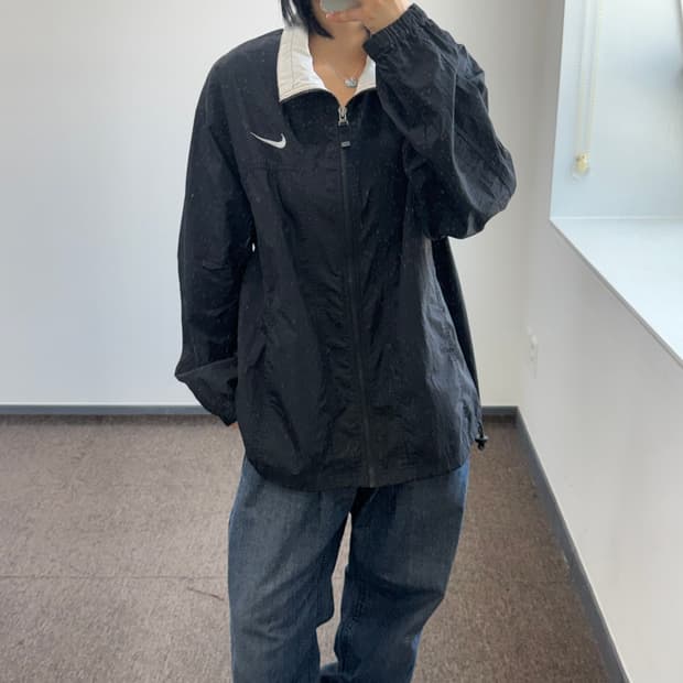 Nike 나이키 스우시 블랙 바람막이 