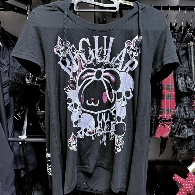 고스트오브할렘X범용토끼 반팔 후드티 