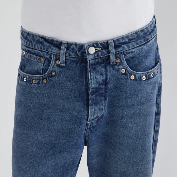 [M,L]팔로마울 Crowd B 스터드 데님팬츠/블루