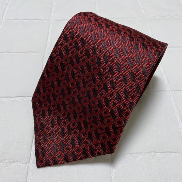 GUCCI 구찌 시그니처 홀스빗 레지멘탈 실크타이