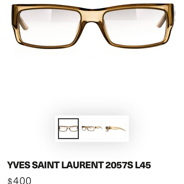 생로랑 커브드 선글라스