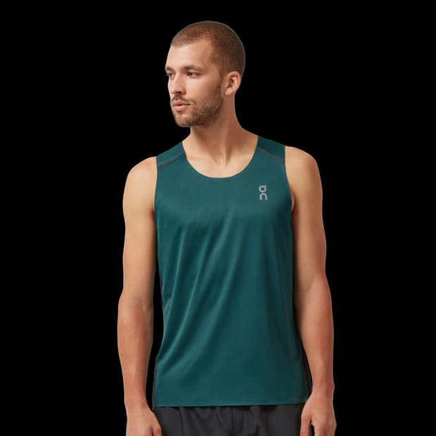 [L] 온러닝 탱크 그린 블랙 새상품