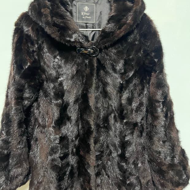 Klever by Jindo 블랙 밍크 코트