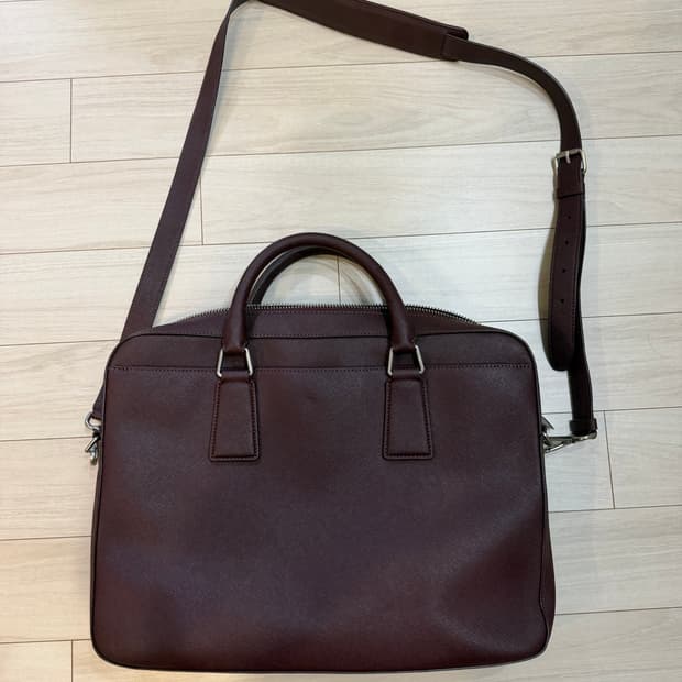 Sandro Saffiano Learher Jacket Burgundy
