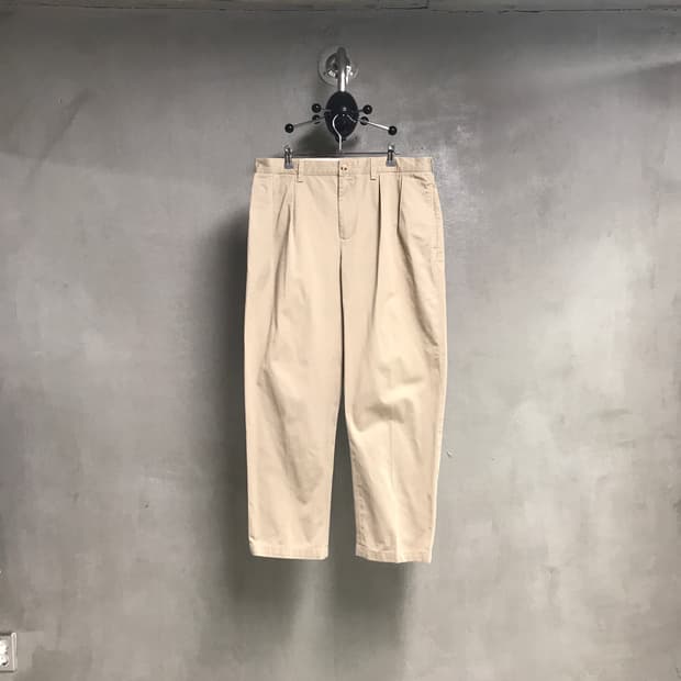 폴로 랄프로렌 베이지 투턱 치노 팬츠 34/30