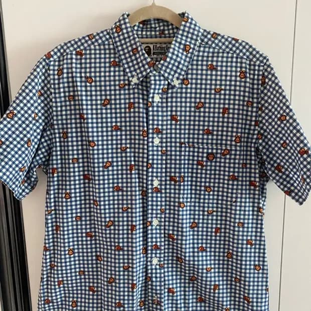 베이프 반팔 셔츠 L