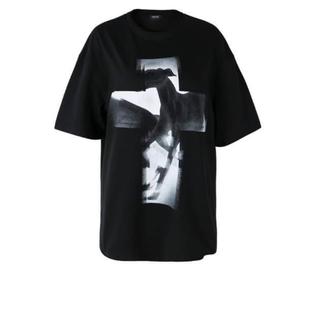 오도어 홀리 도그 박스티 오버핏 홀리티