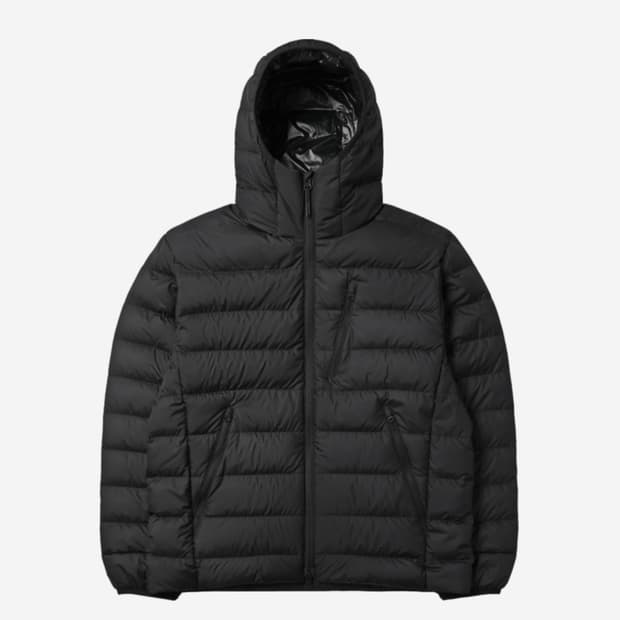 무신사 스탠다드 시티 레저 후드 라이트 다운 L 브랙