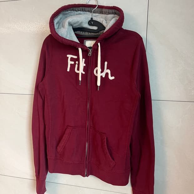 아베크롬비 버건디 후드집업 [M]