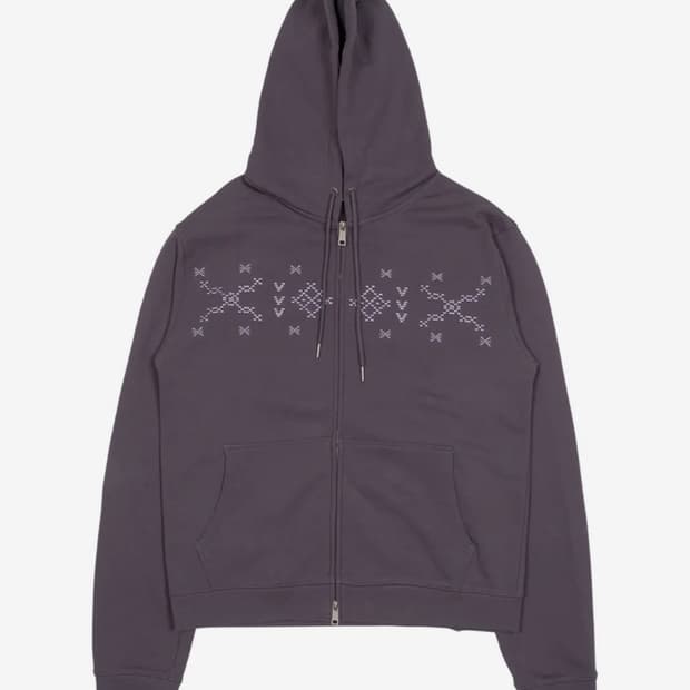 TCM nordic hooded zip-up (purple)