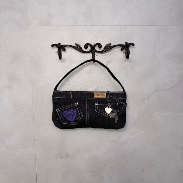 Anna Sui denim stitch chain mini 숄더백