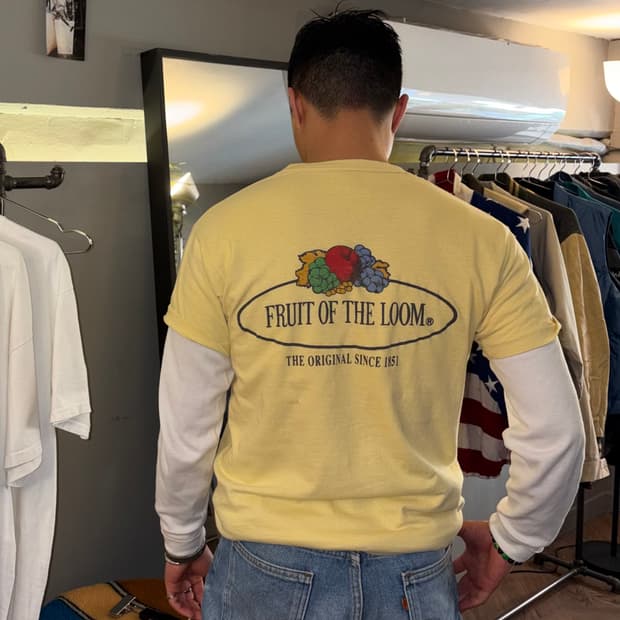 70’s Fruit of the loom logo print single