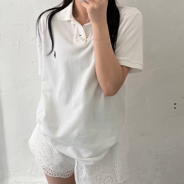 Polo 폴로 랄프로렌 신형 화이트컬러 PK 카라티셔츠