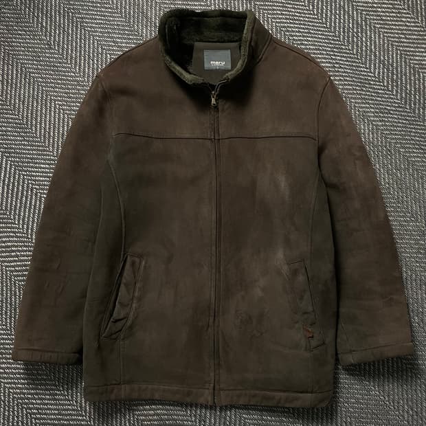 90s 마루 브라운 스웨이드 퍼 무스탕y 4961