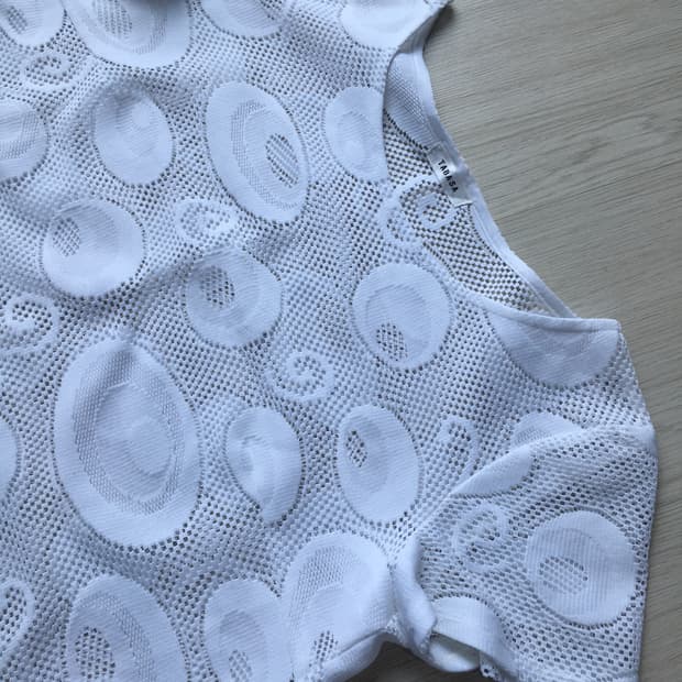 일본빈티지 펀칭 메쉬 원피스