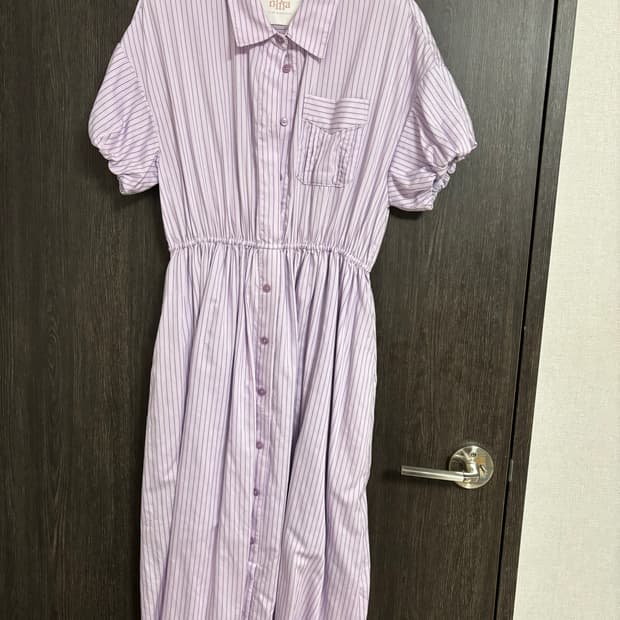 르니나 보라색 롱원피스 퍼플 s 여름 반팔