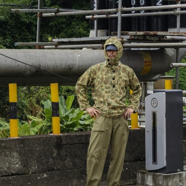 브론슨 카모플라주 데님후드 L