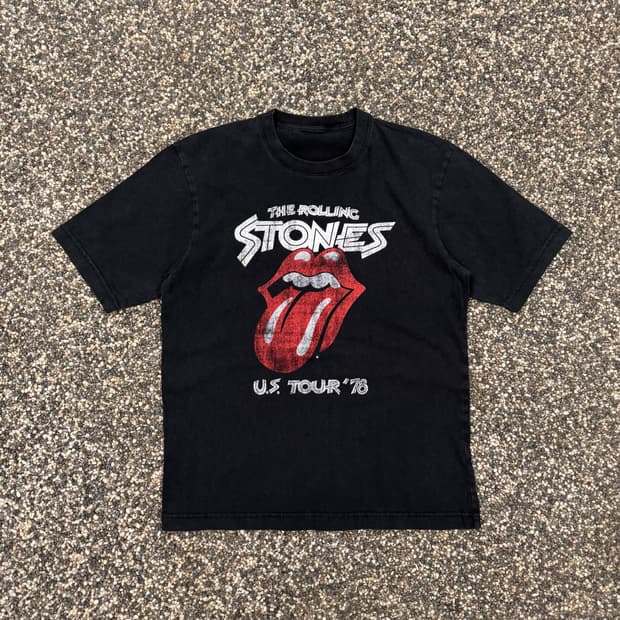 롤링스톤즈 US TOUR 78 빈티지 밴드 티셔츠 (S) 