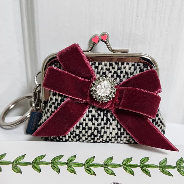 상태굿)희귀템)코치 미니 키스락 동전지갑