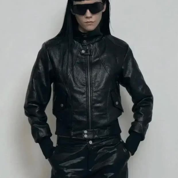 보헤미안서울 하이넥 모조자켓 슬림핏 아우터