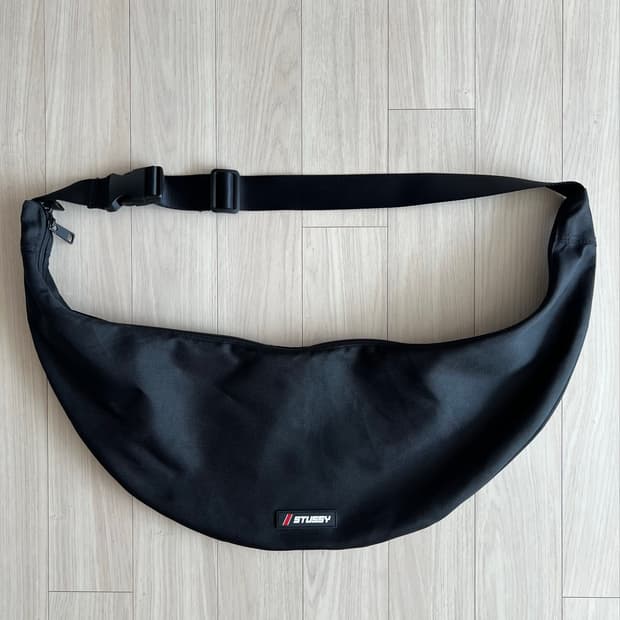 STUSSY maps sling bag black