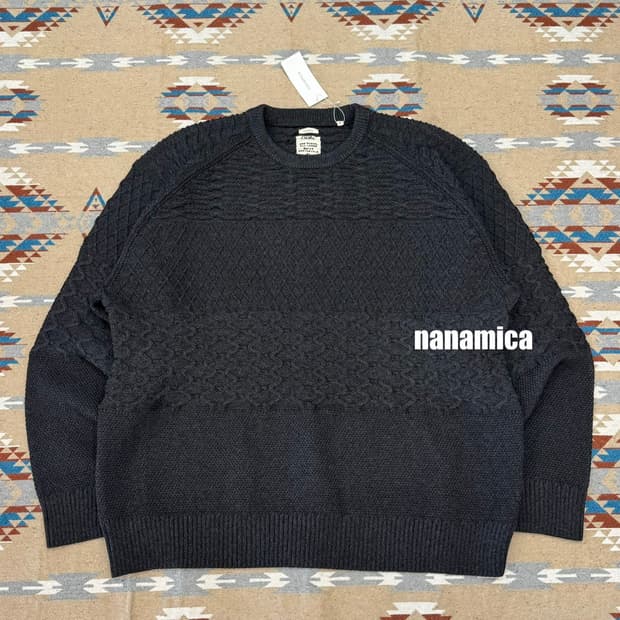 [XL] 나나미카 크루넥 스웨터 블랙