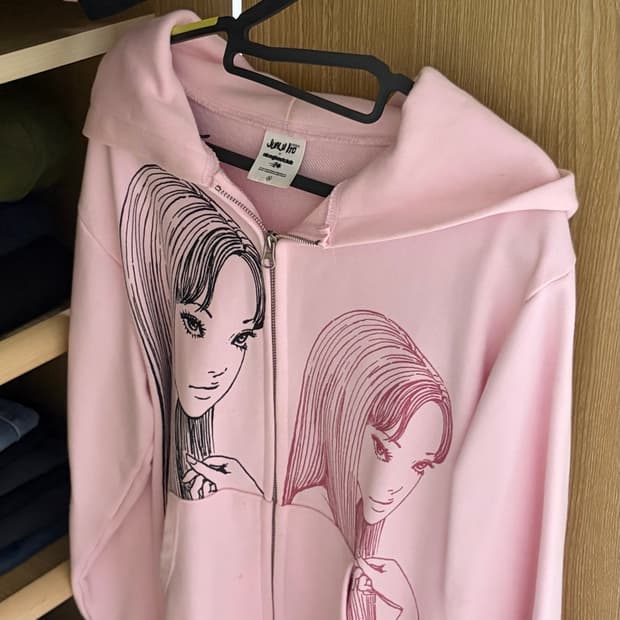 나이스고스트클럽 토미에 후드집업 핑크