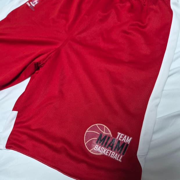 [3XL] 아디다스 정품 팀미애미 농구팀 리버시블 메쉬 반바지 쇼츠