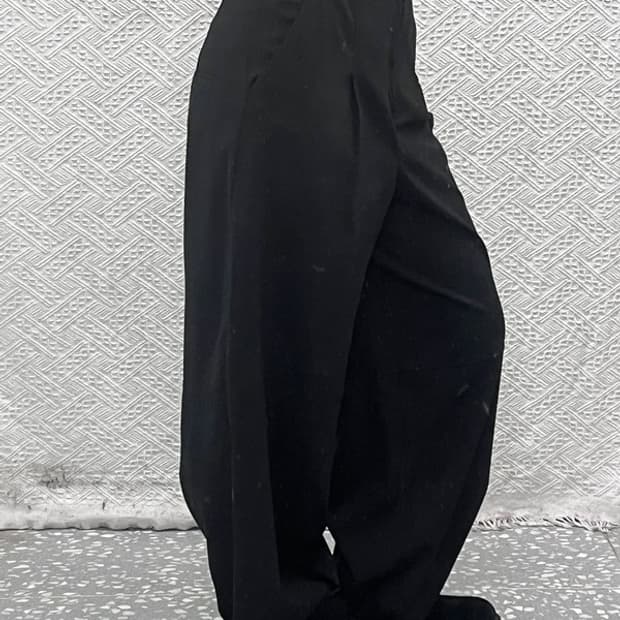 자라 모던 시크 빈티지 벨티드 와이드 슬랙스 바지 XS C10234