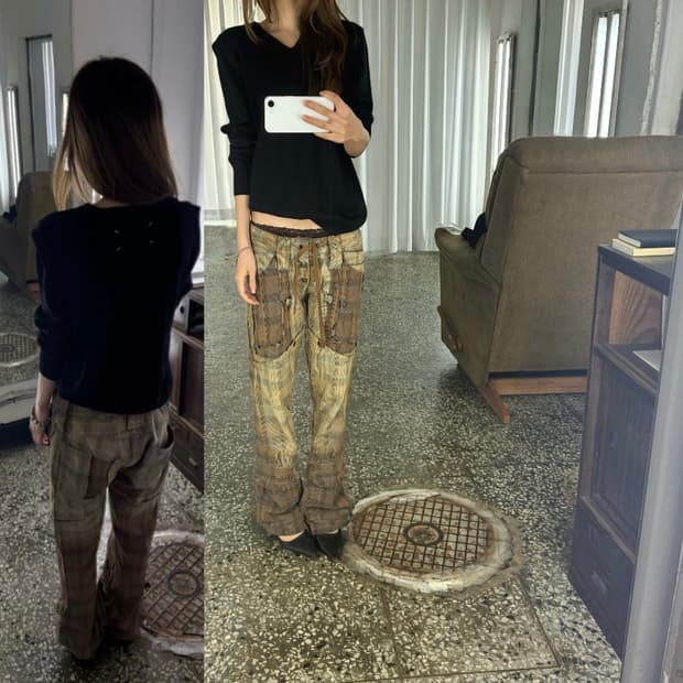 메종 마르지엘라 Maison Margiela 베이직 브이넥 니트