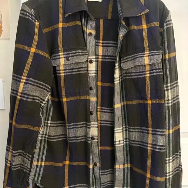 에인레온도르 체크 셔츠 M